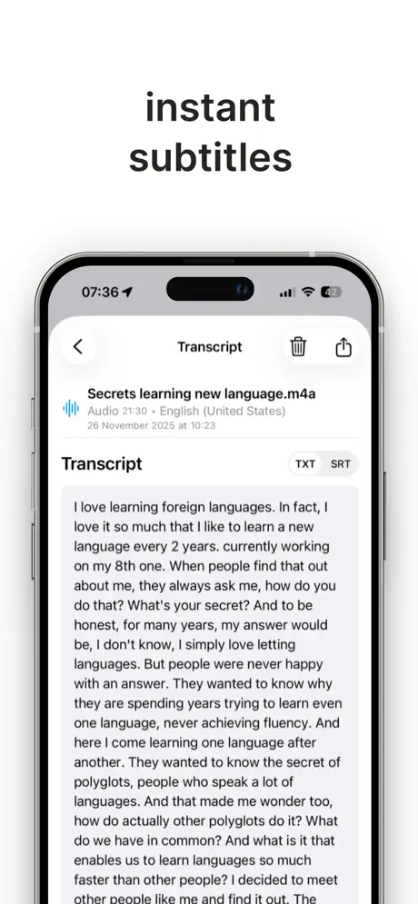 Instant Subtitles Screenshot 2